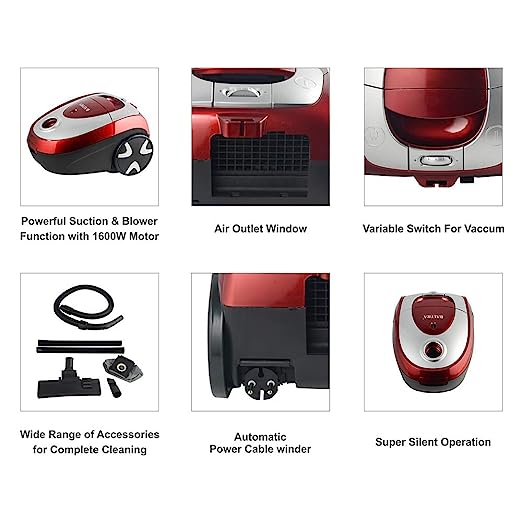 Baltra Cruise BVC-209 1800-Watt Vacuum Cleaner (Red/Grey) Baltra Cruise BVC-209 1800-Watt Vacuum Cleaner (Red/Grey)